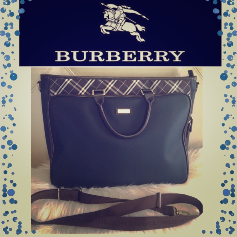 Excellent Burberry Business Bag 17 X 12.8